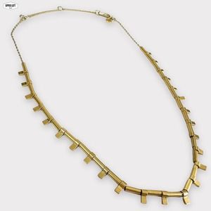 Madewell Pressed Petals Vintage Gold Necklace